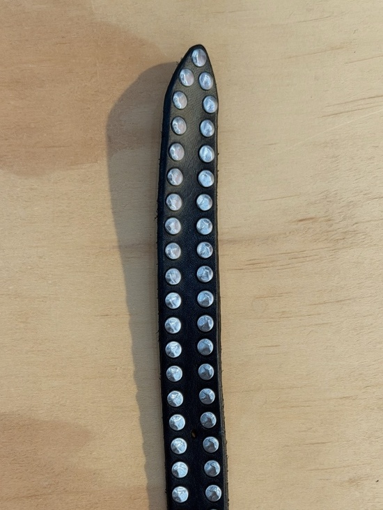 Campomaggi Leather Studded Belt in Black